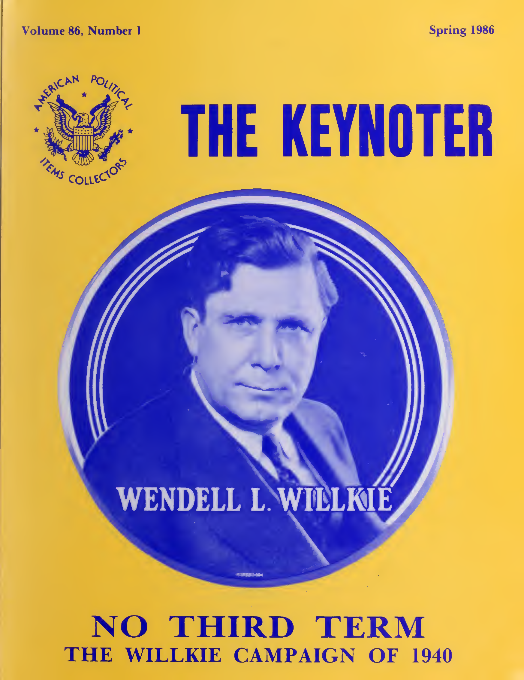 Keynoter 1986 - Spring - Issue 1