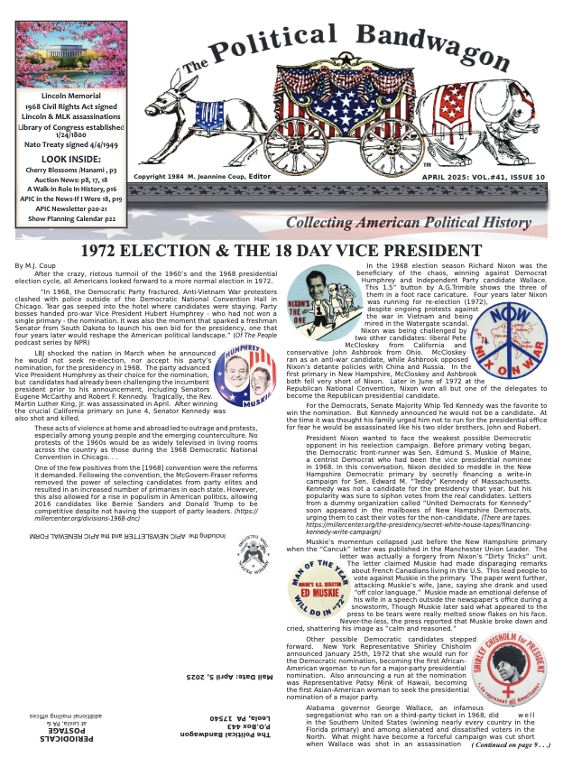 Political Bandwagon - April 2025