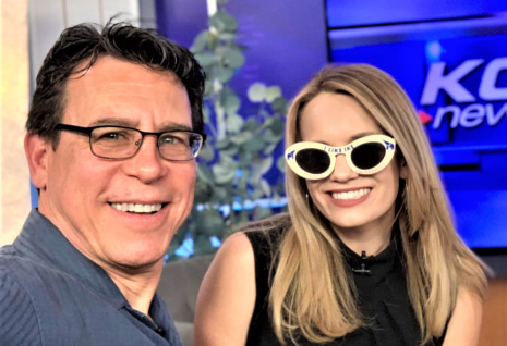 a person and person smiling for a picture