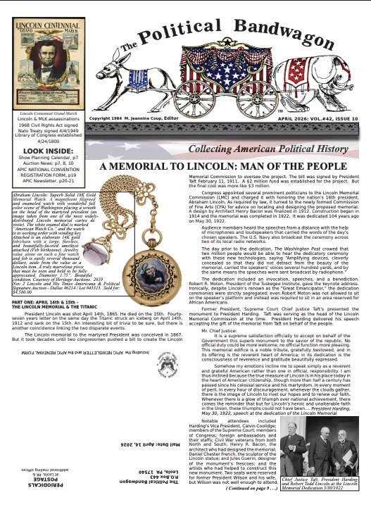 Political Bandwagon - April 2026