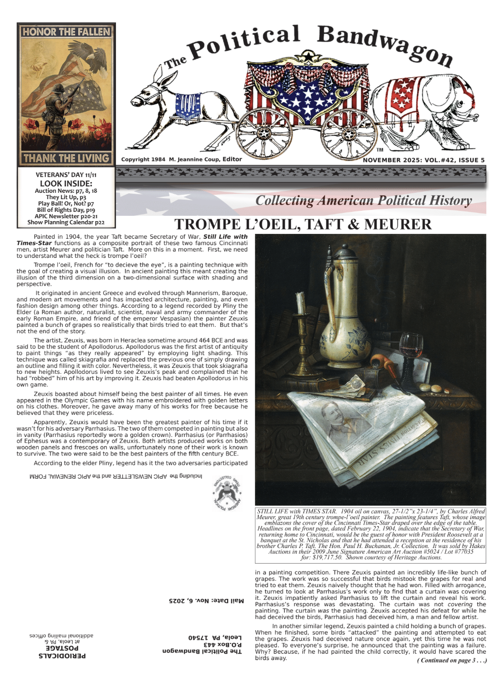 Political Bandwagon - November 2025